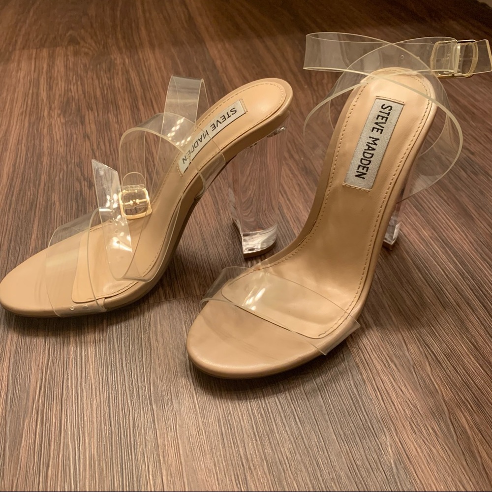 Steve Madden Clear Acrylic Heels